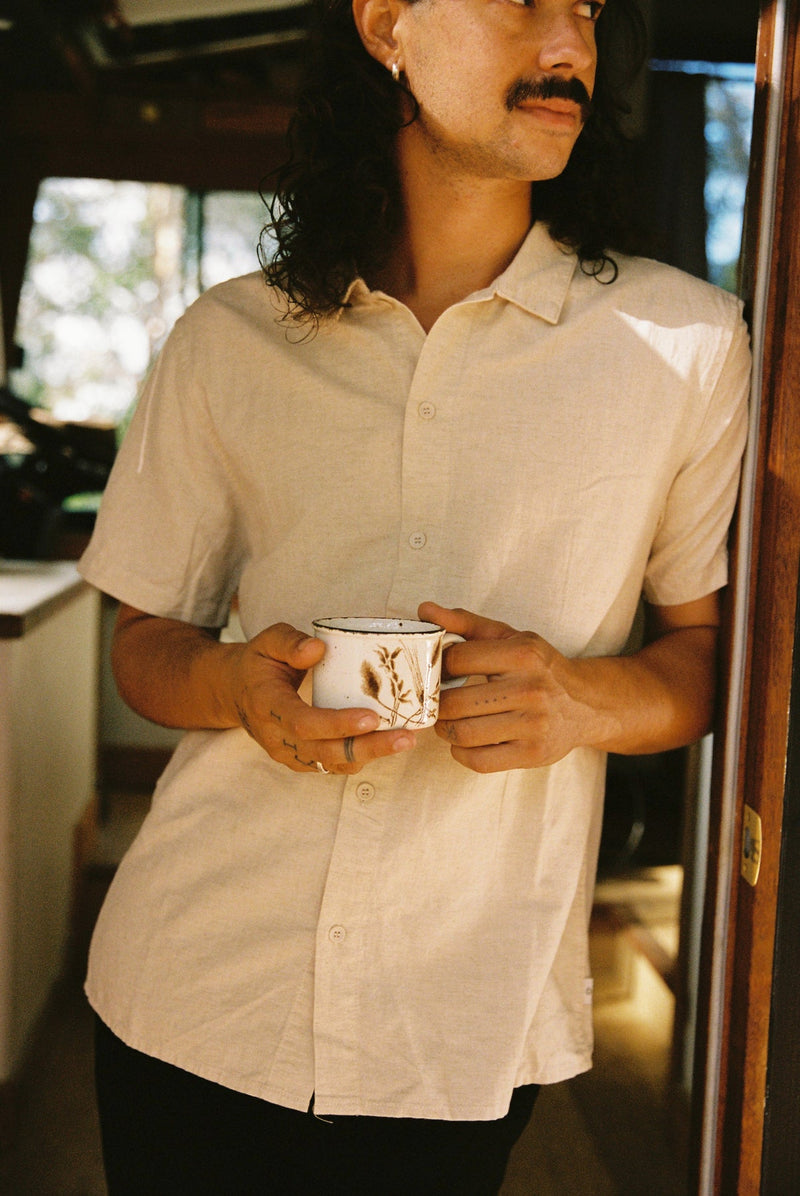 Classic Linen SS Shirt Sand