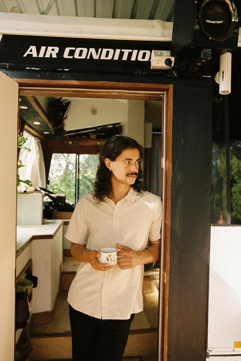 Classic Linen SS Shirt Sand