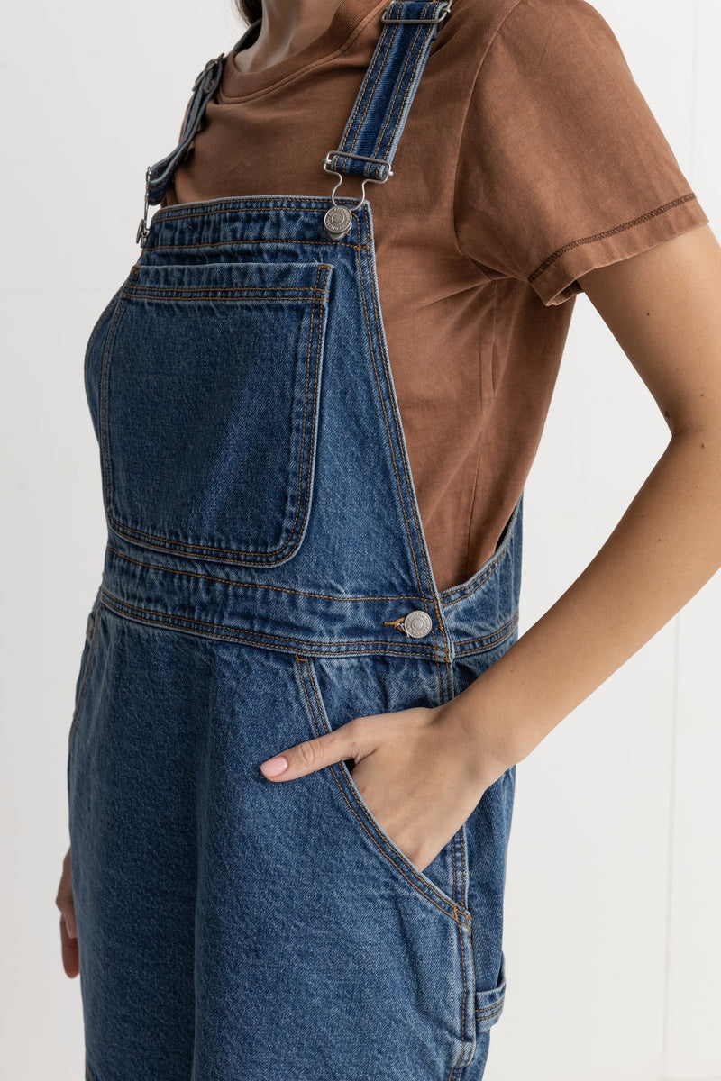 Seaside Overall Dress Blue