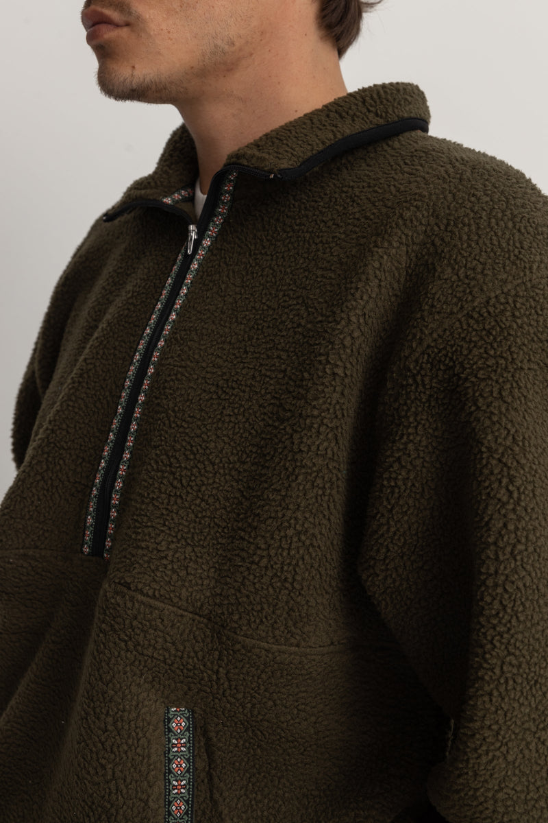 Sherpa Pullover Olive