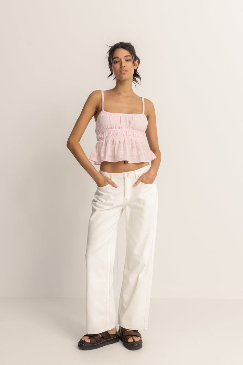 Babydoll Tank Pink Rhythm New Zealand