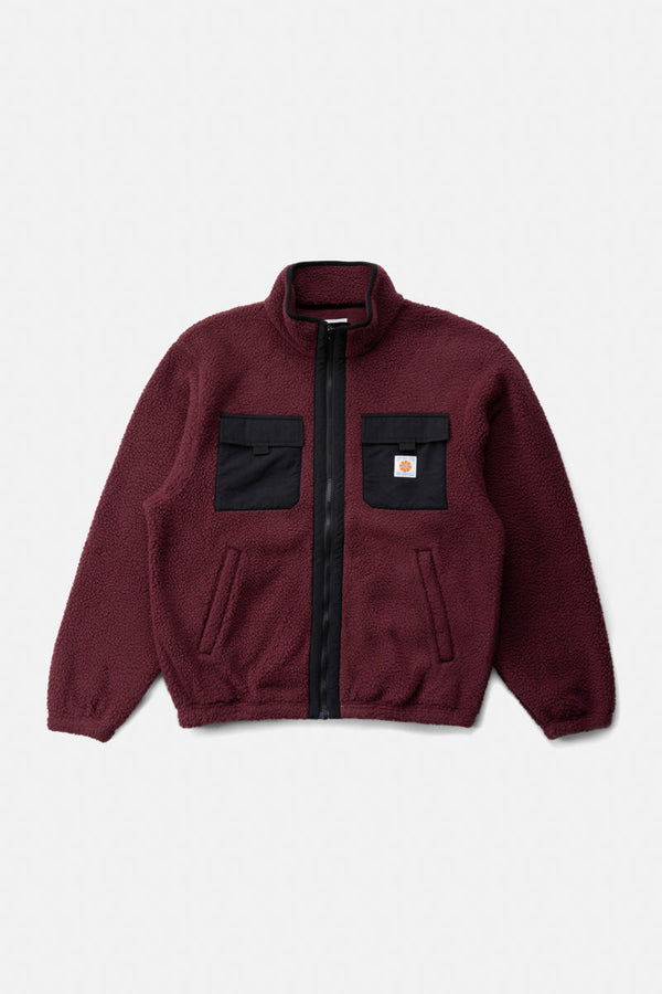 Sherpa Zip Thru Fleece Oxblood