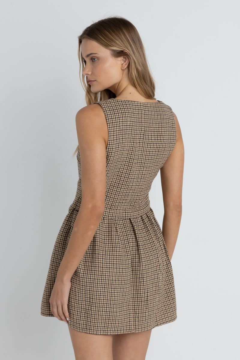 Mollie Check Vest Mini Dress