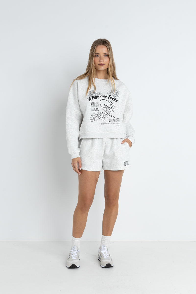 Paradise Found Fleece Short