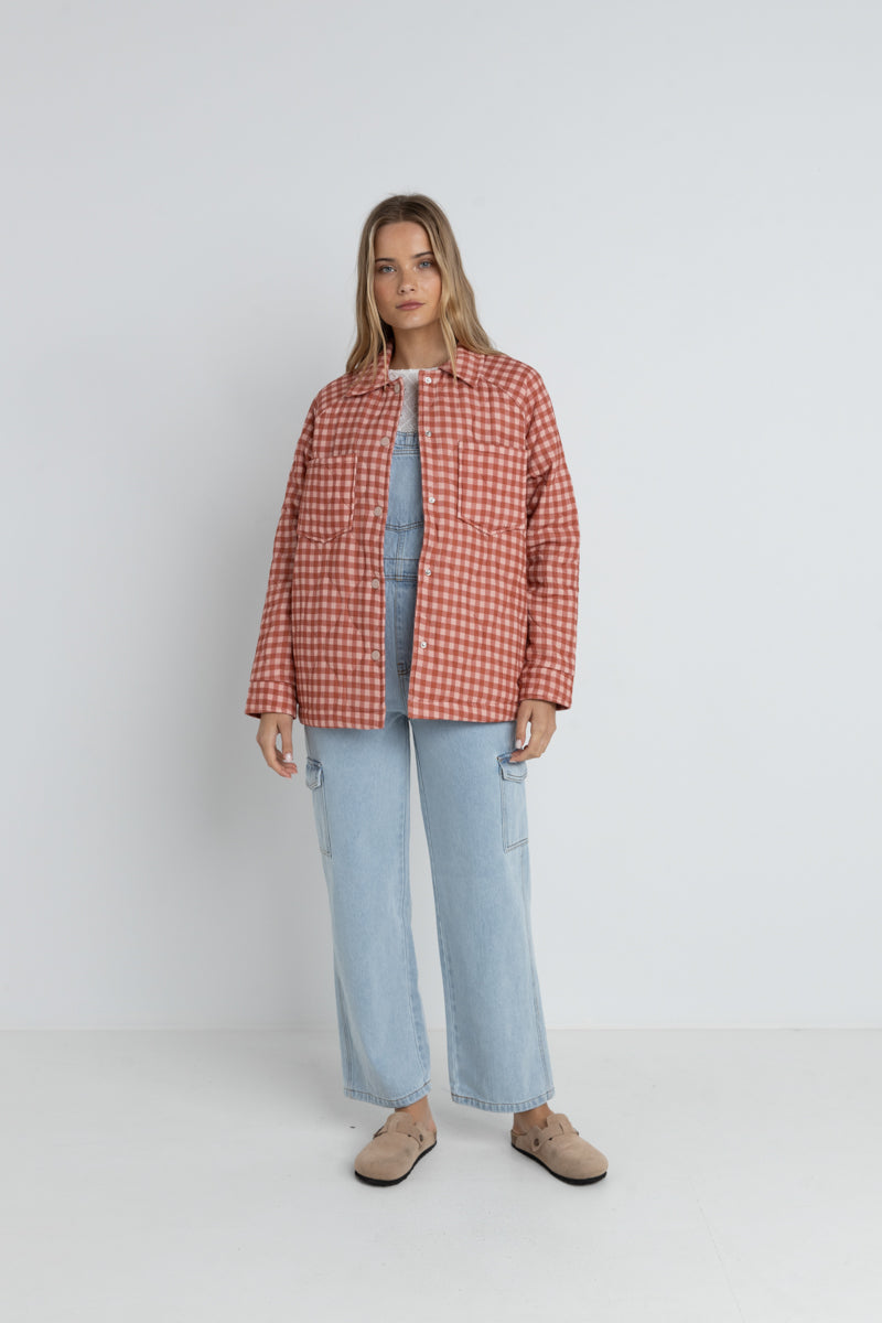 Lola Check Quilted Jacket