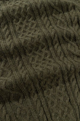 Mohair Fishermans Knit Olive