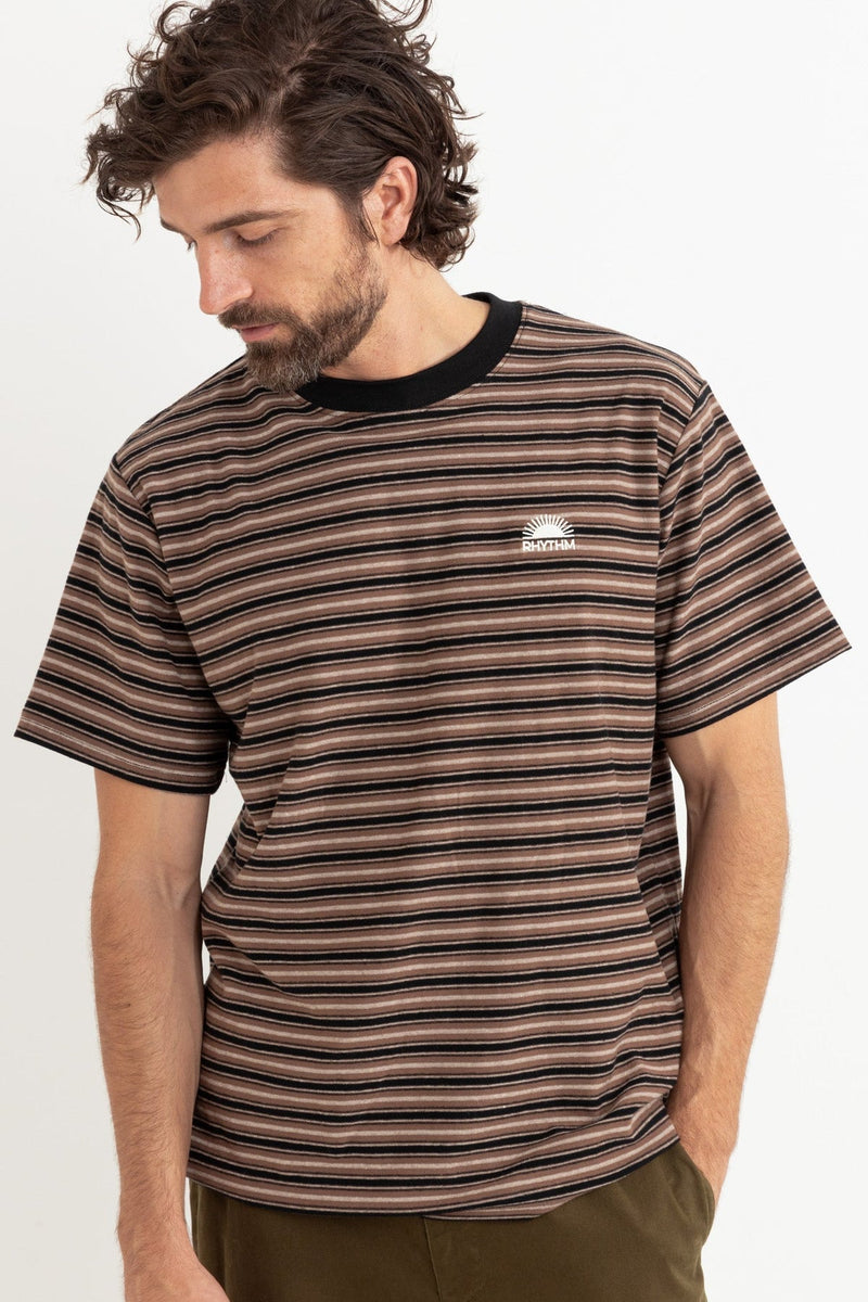 Vintage Stripe Ss T-Shirt Latte