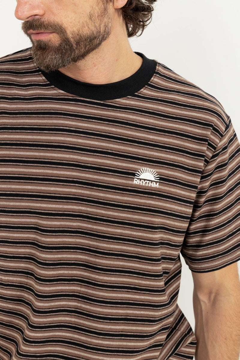 Vintage Stripe Ss T-Shirt Latte