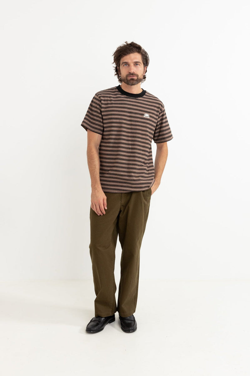 Vintage Stripe Ss T-Shirt Latte