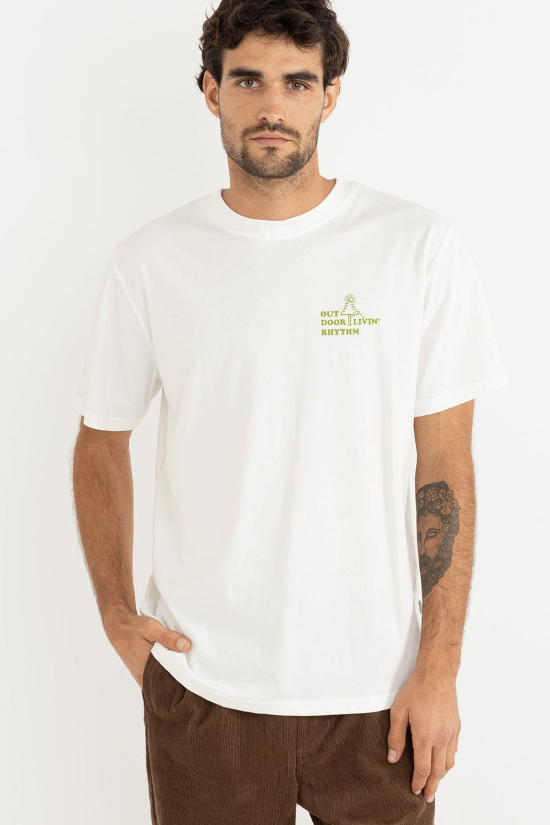 Outdoor Livin Ss T-Shirt Vintage White