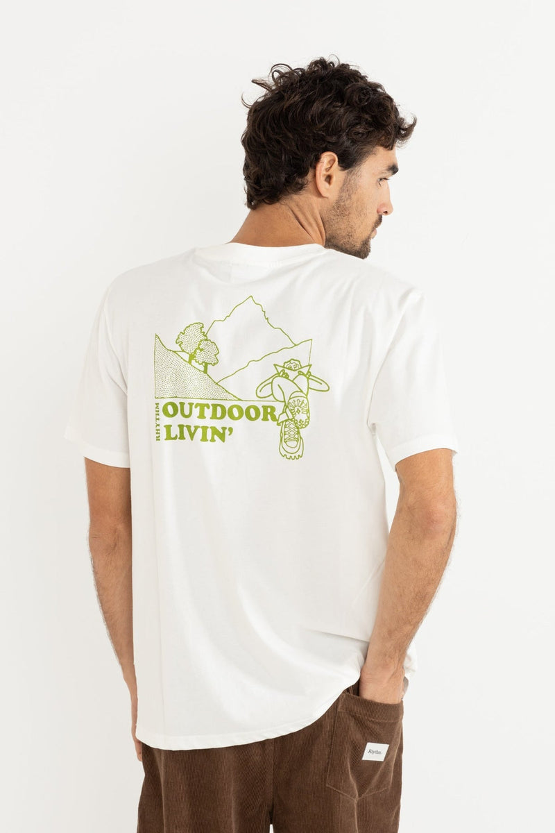 Outdoor Livin Ss T-Shirt Vintage White