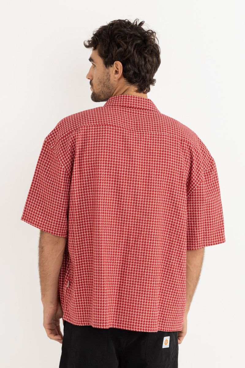 Rowen Check Ss Shirt Red