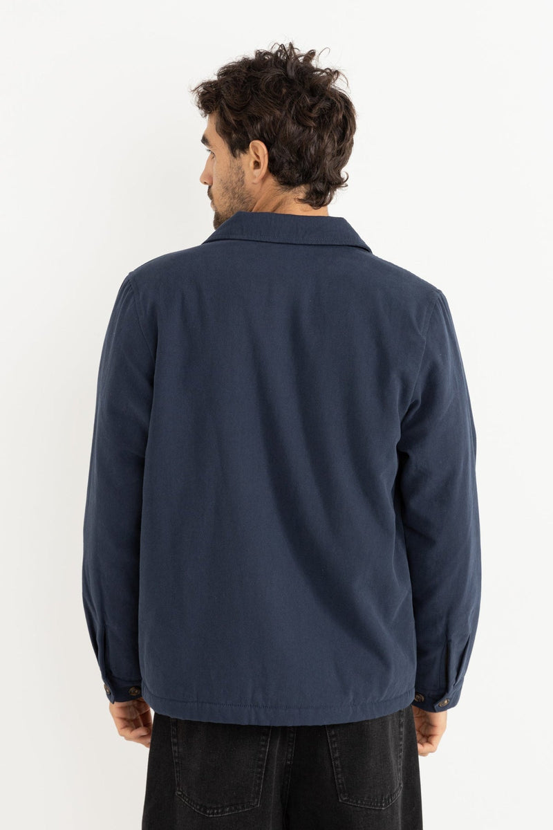 Sherpa Lined Work Shirt Navy