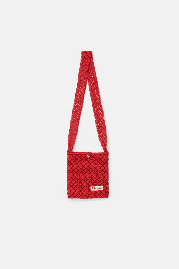 Crochet Shoulder Bag Red