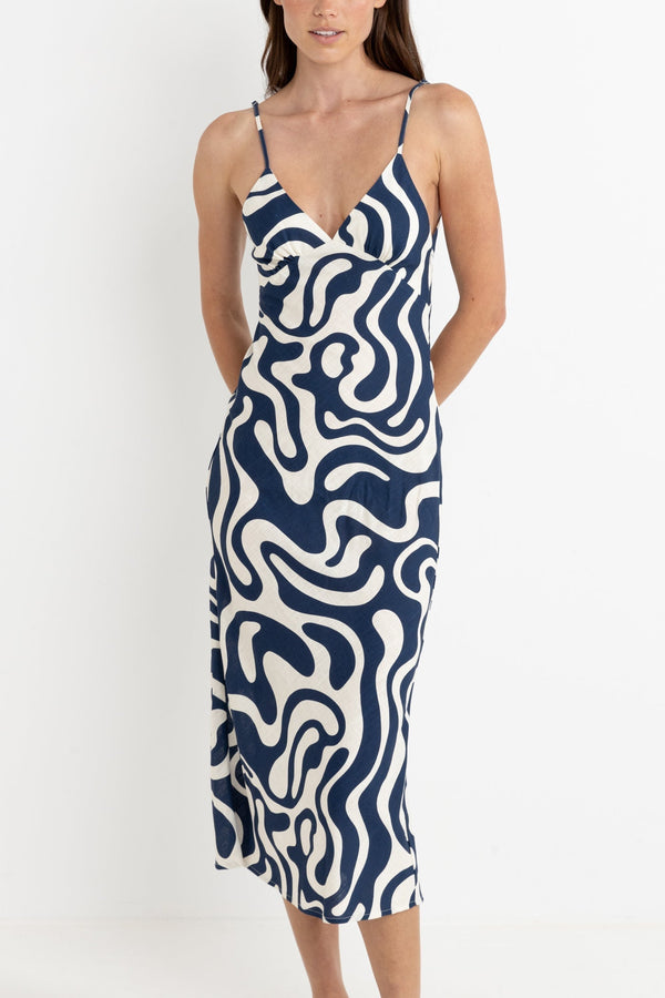 Waverly Bias Cut Midi Dress