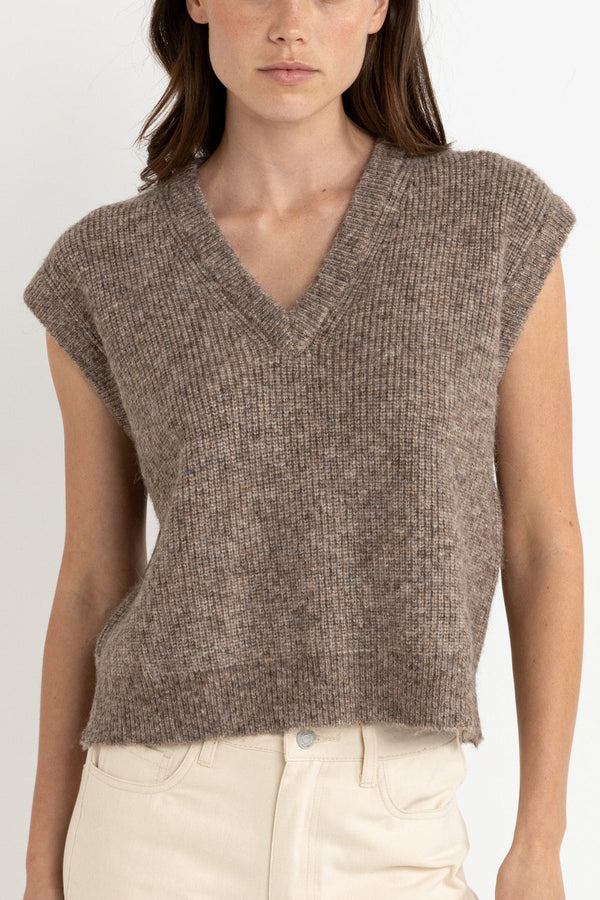 Quinn Knit Vest Oatmeal