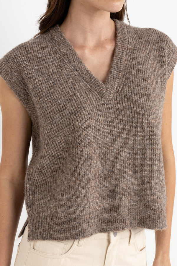 Quinn Knit Vest Oatmeal
