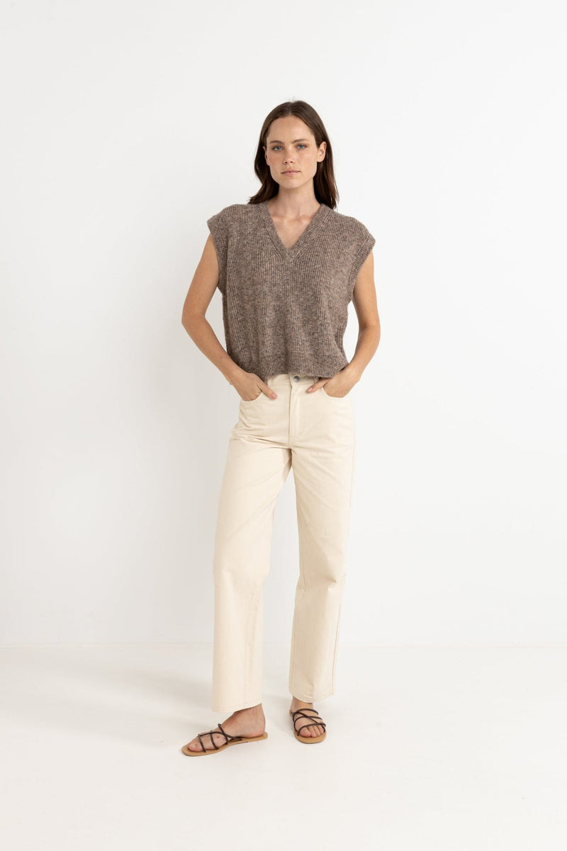 Quinn Knit Vest Oatmeal
