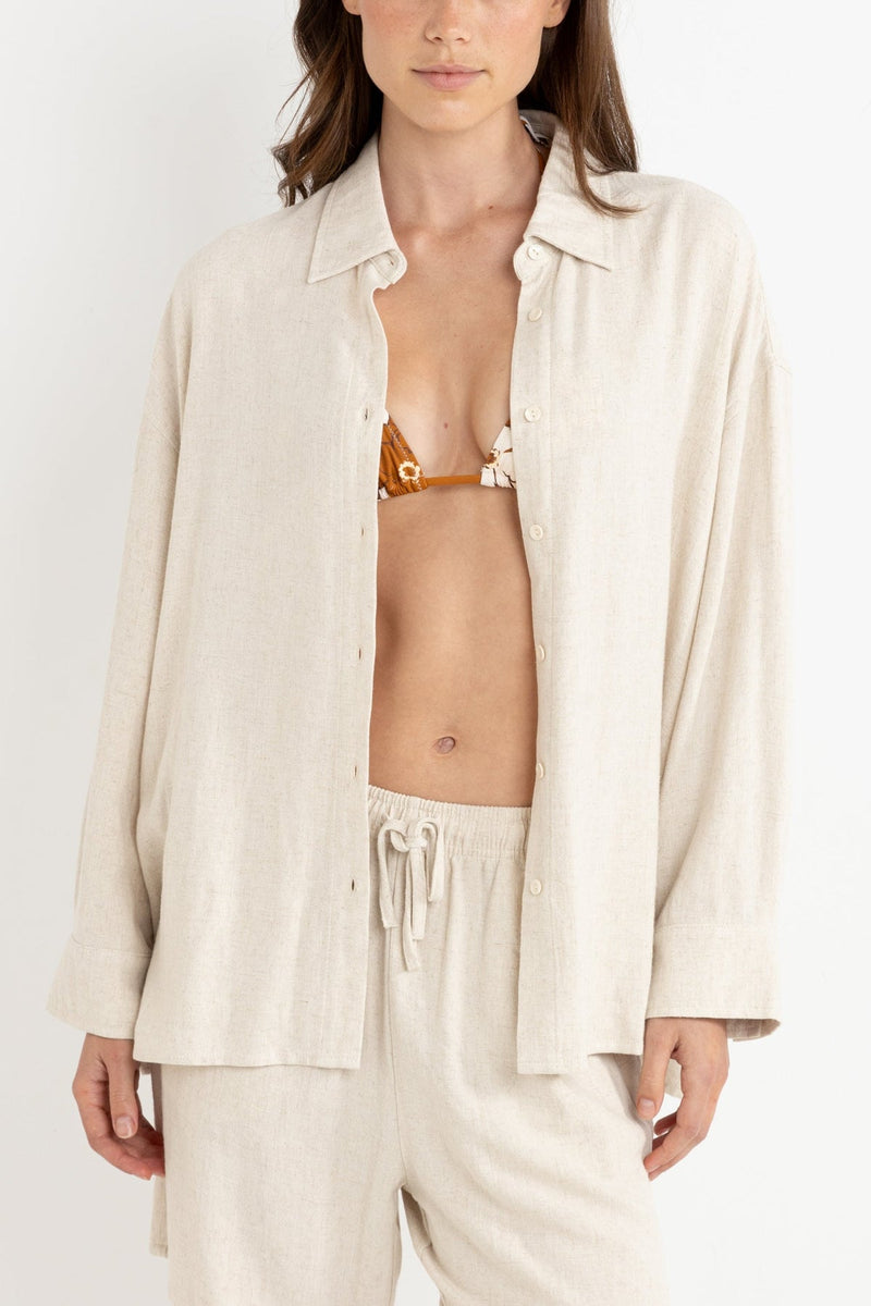 Sunray Oversized Long Sleeve Shirt Oat