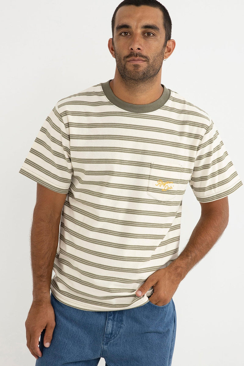 Vintage Stripe Ss T-Shirt Natural