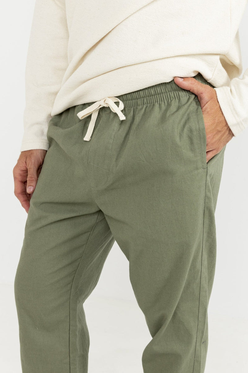 Linen Jam Pant Olive
