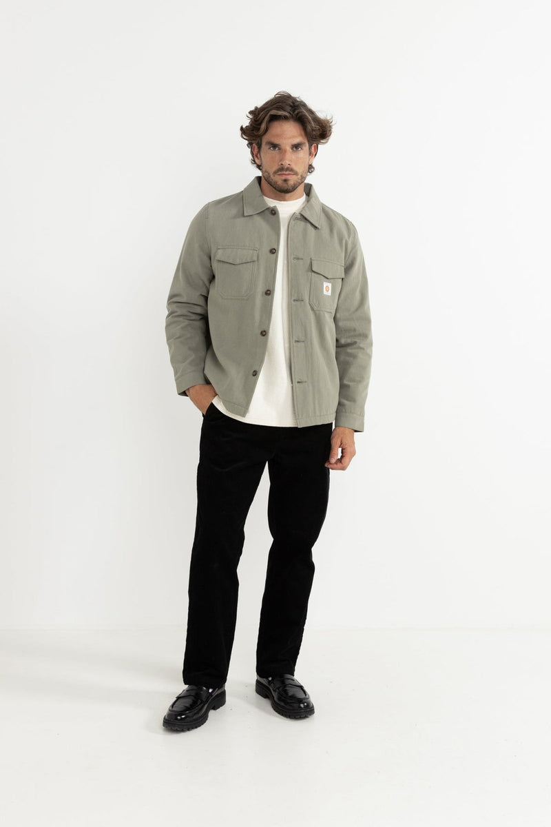 Sherpa Lined Work Shirt Sage