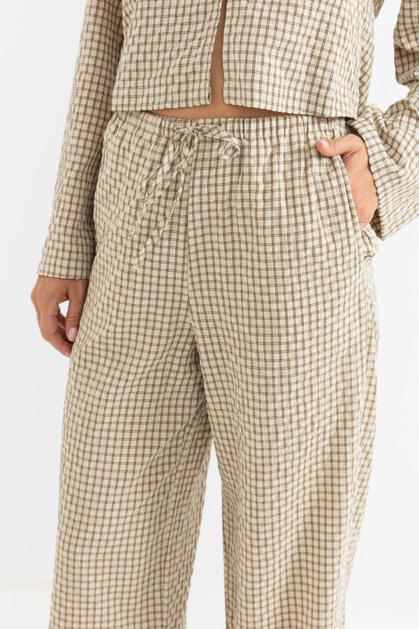 Luca Checked Drawstring Pant