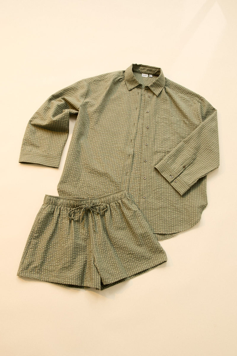Overswim Stripe Short Olive