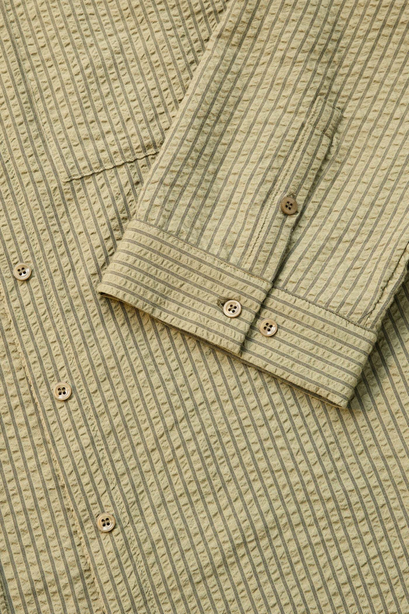 Overswim Stripe Shirt Olive
