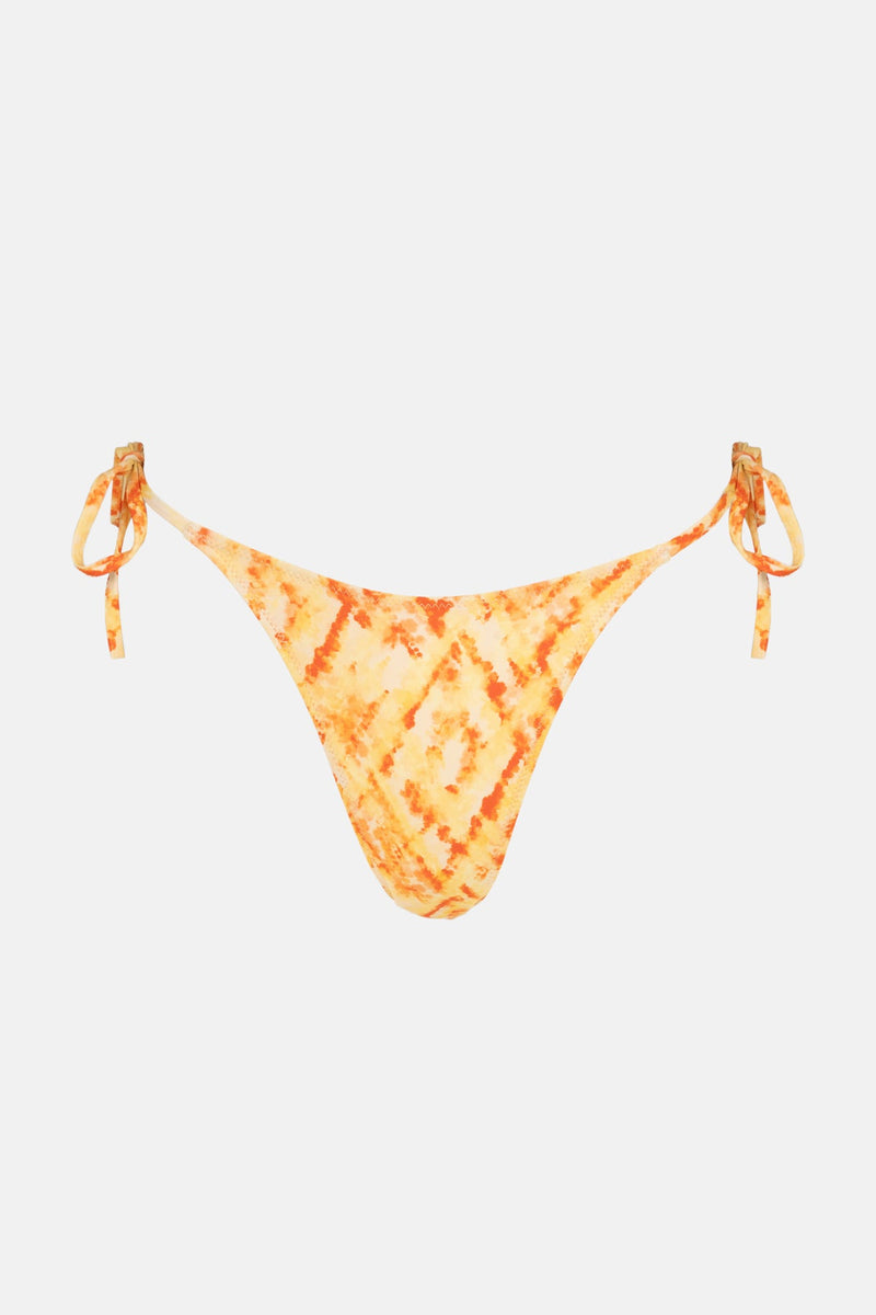 Fiesta Tie Dye Tie Side Hi Cut Pant Orange