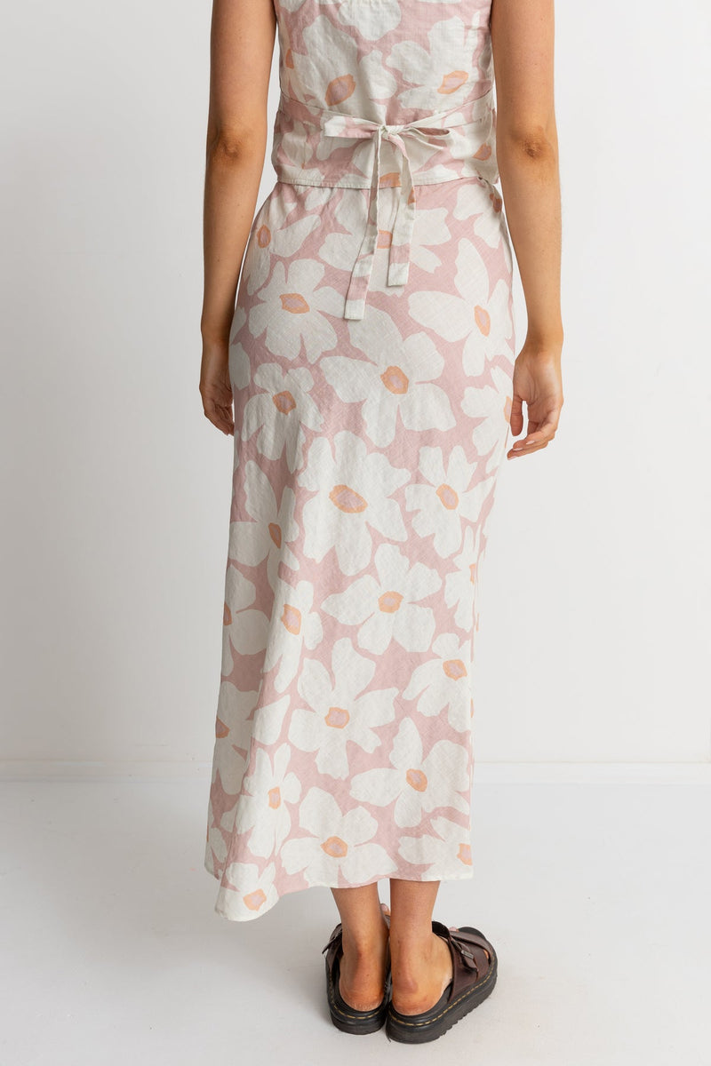 Mimi Floral Bias Cut Maxi Skirt