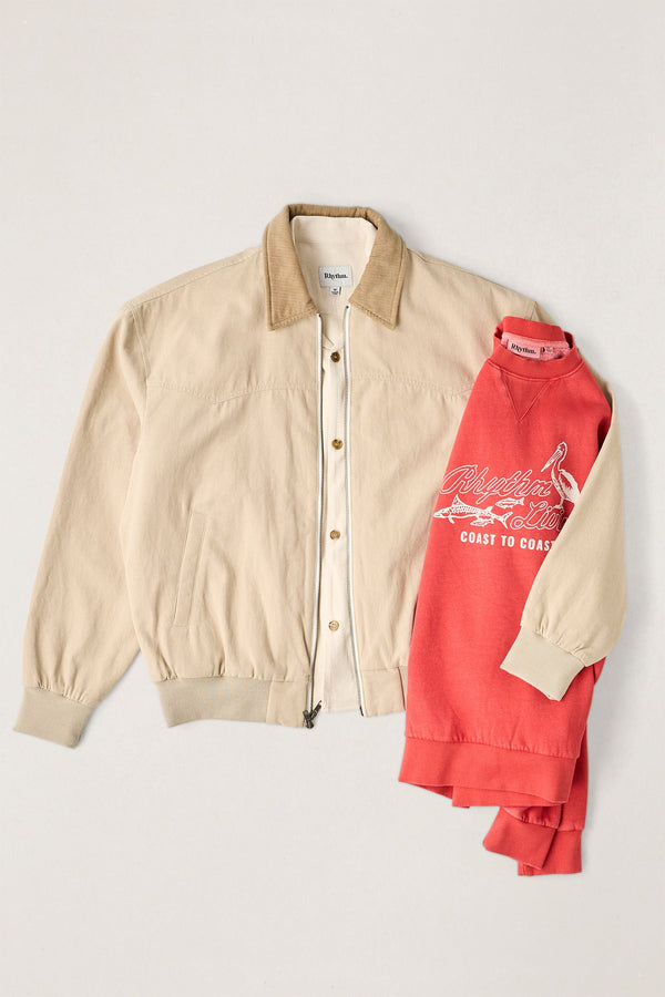 C2C Overdyed Crew Vintage Red