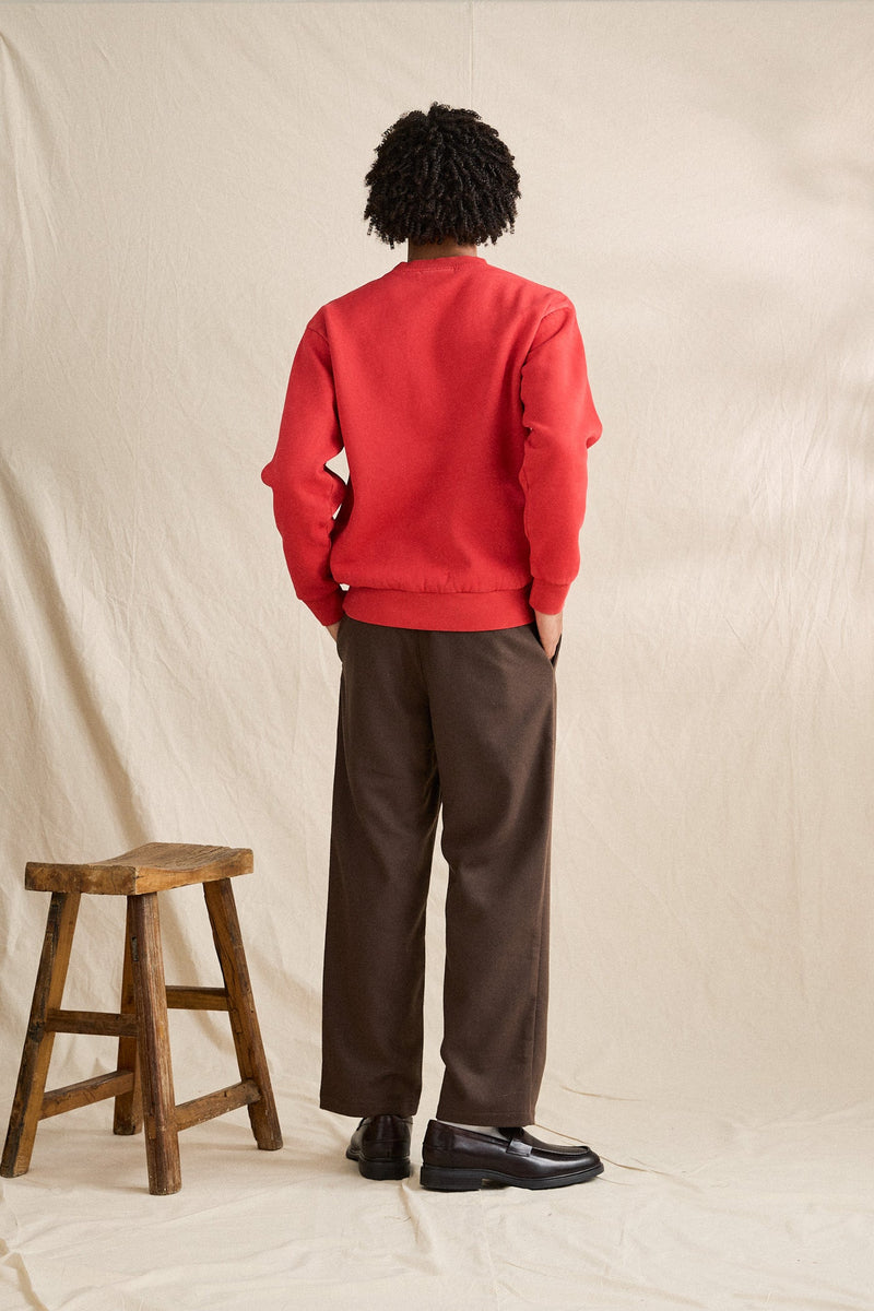 C2C Overdyed Crew Vintage Red