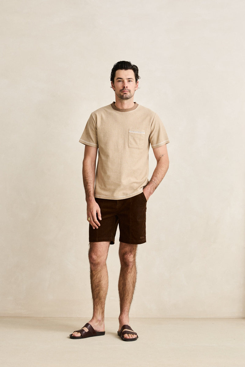 Haight Cord Short Chocolate