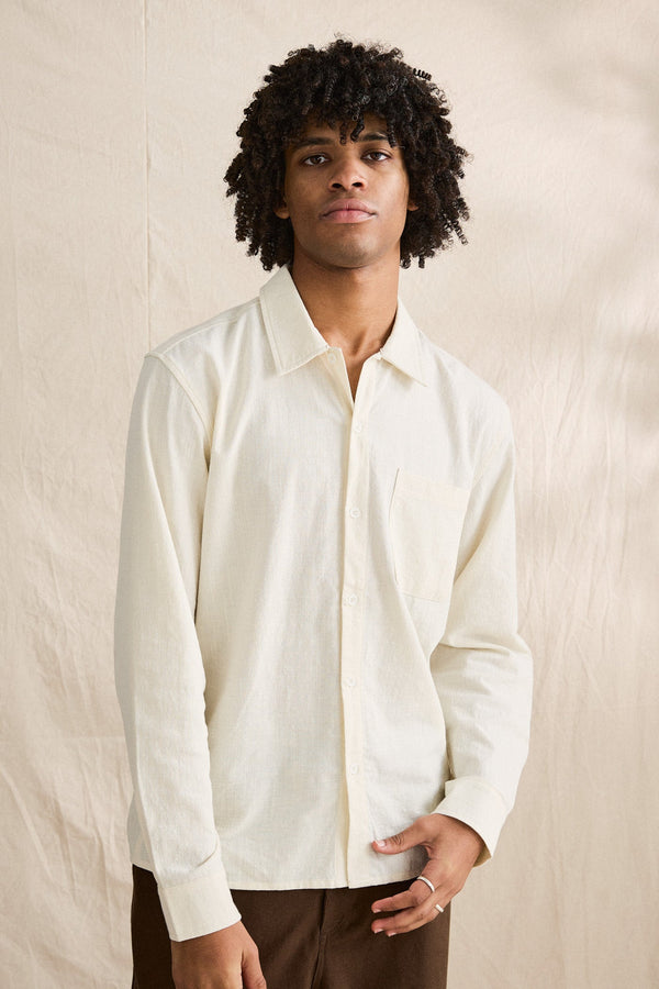 Palmer Ls Shirt Bone