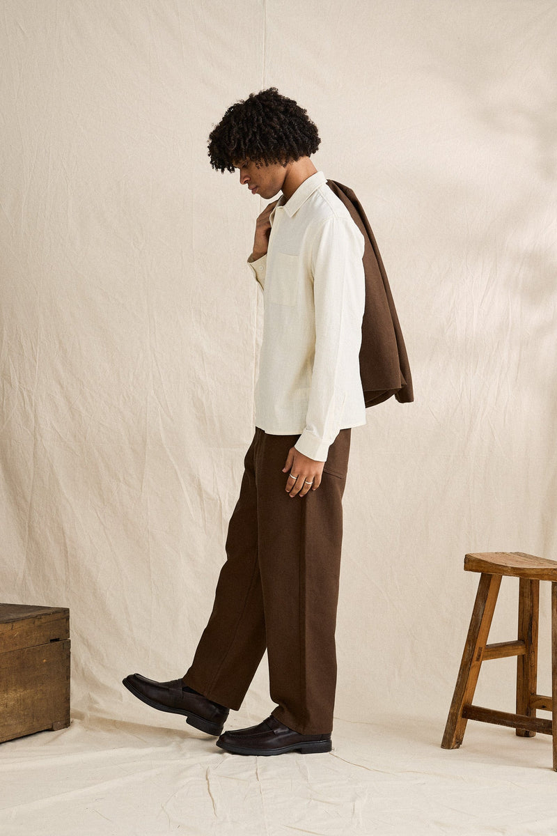 Palmer Ls Shirt Bone