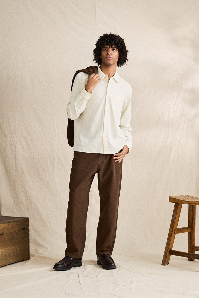 Palmer Ls Shirt Bone