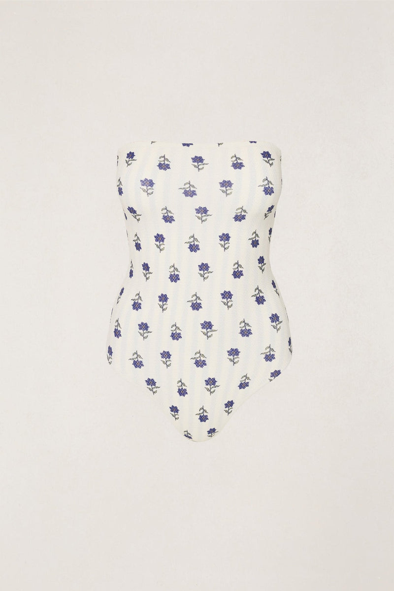 Primrose Floral Scrunched One Piece Floral