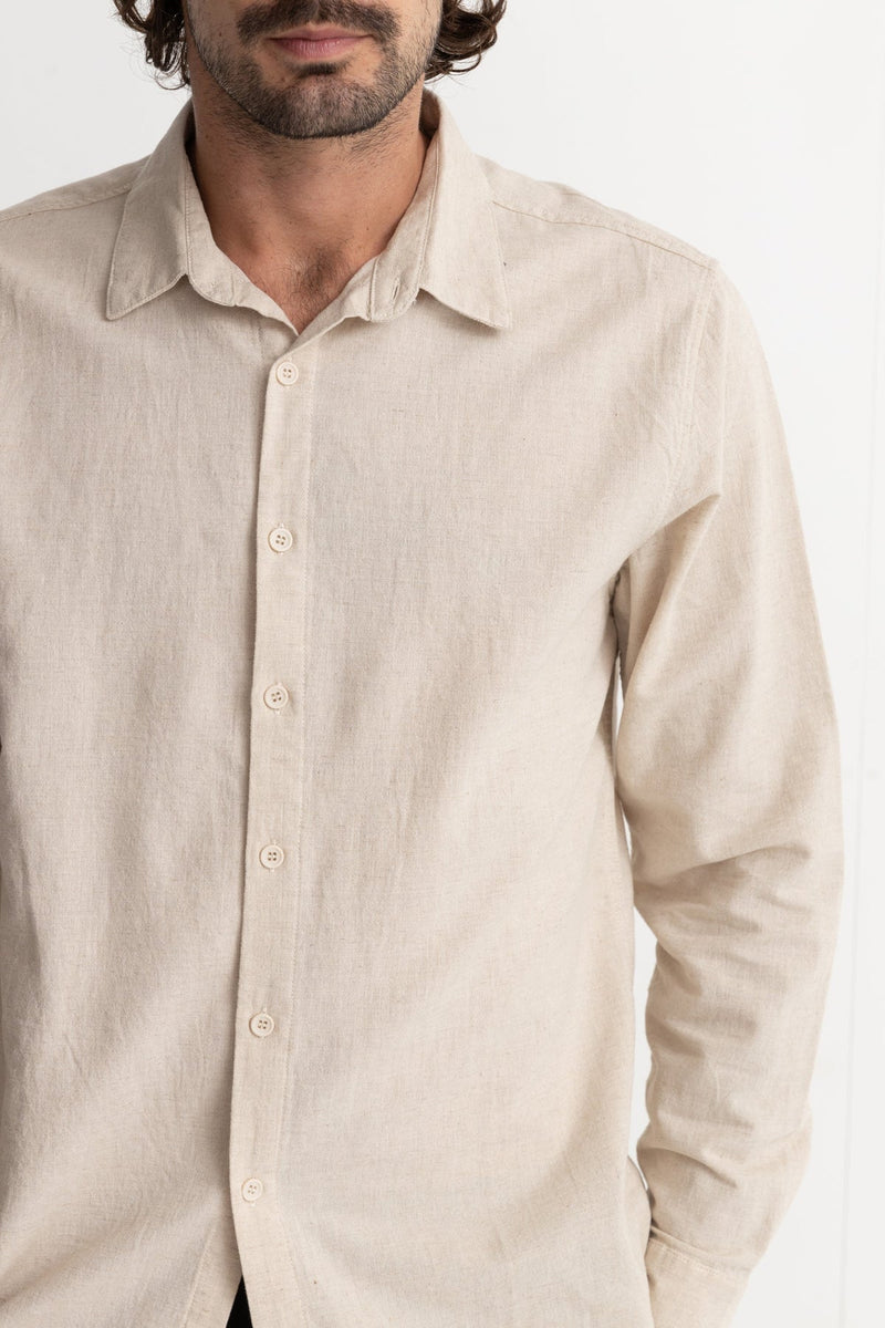 Classic Linen LS Shirt Sand