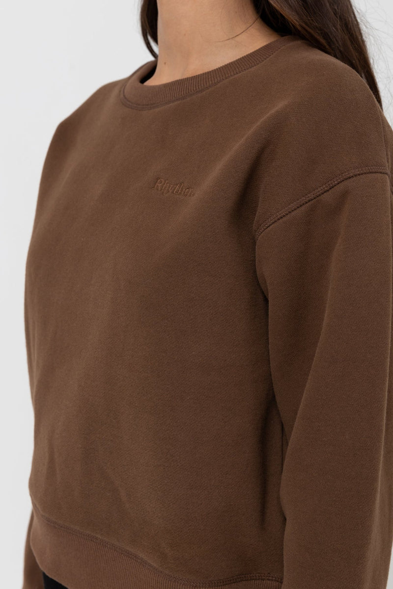 Classic Crew Neck Fleece Chocolate