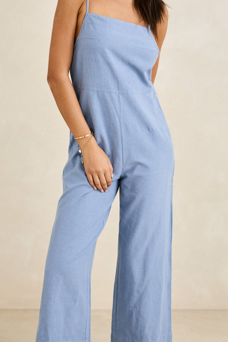 Classic Jumpsuit Steel Blue