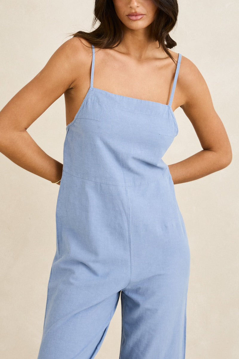 Classic Jumpsuit Steel Blue