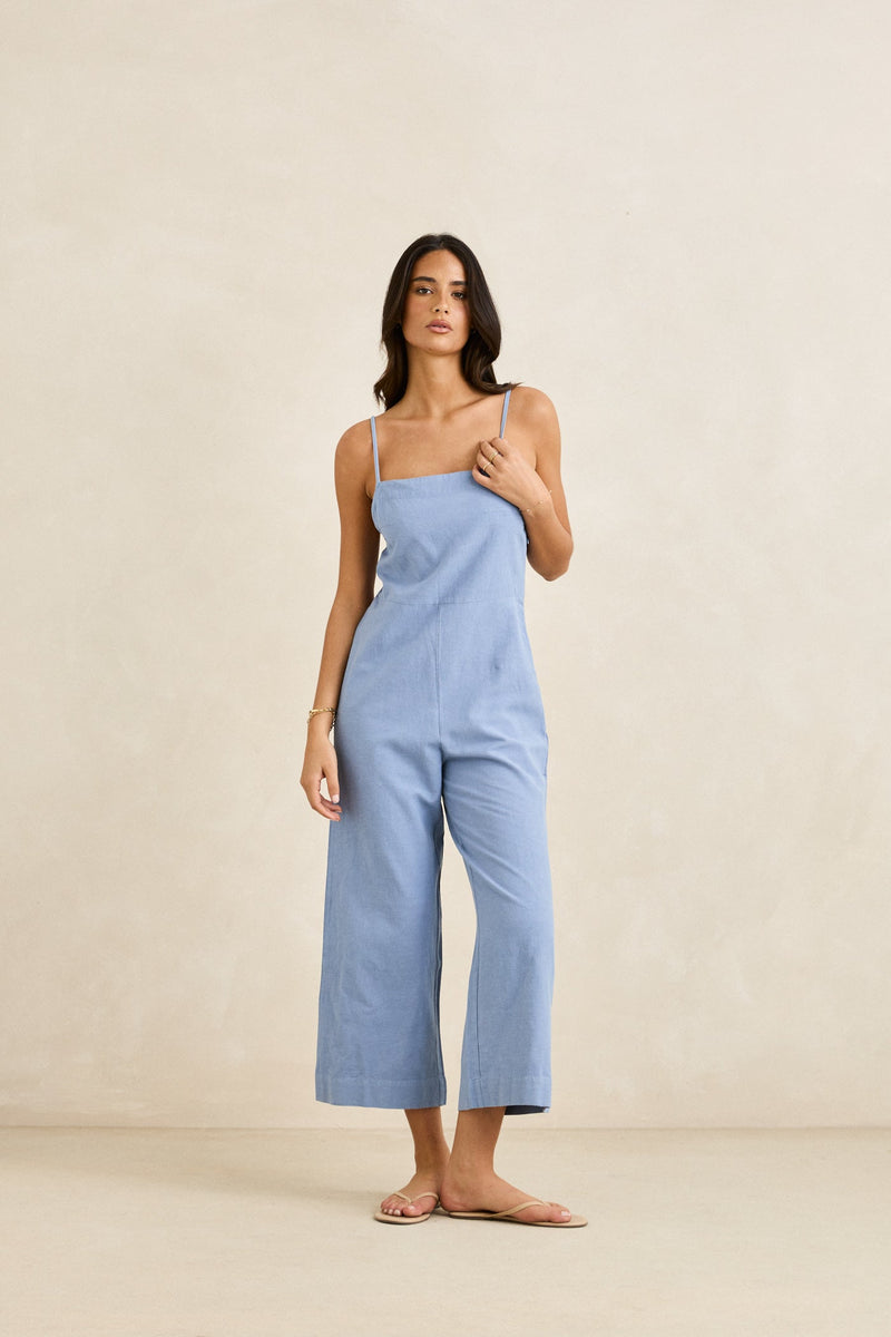 Classic Jumpsuit Steel Blue