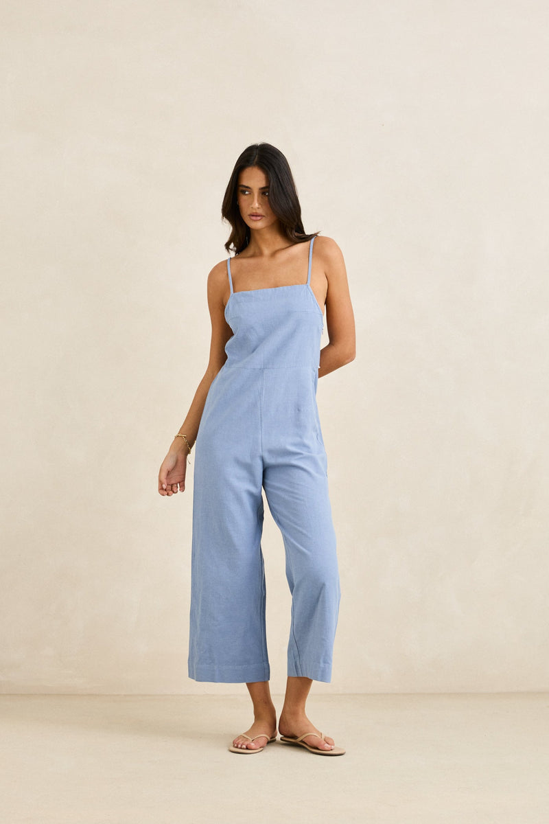 Classic Jumpsuit Steel Blue