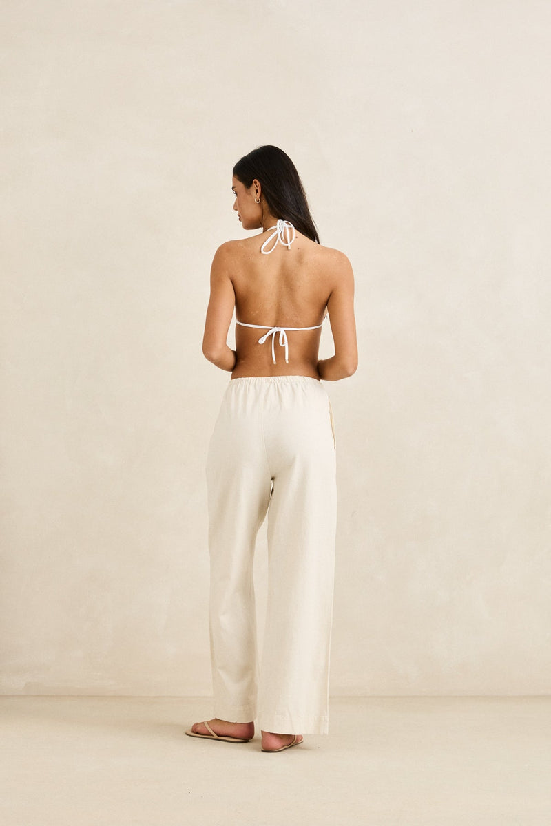 Classic Drawstring Pant Oat