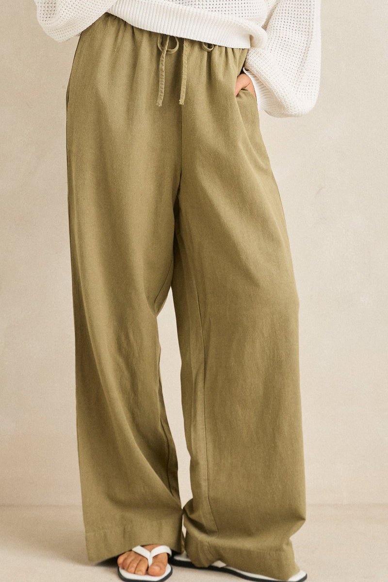 Classic Drawstring Pant Olive