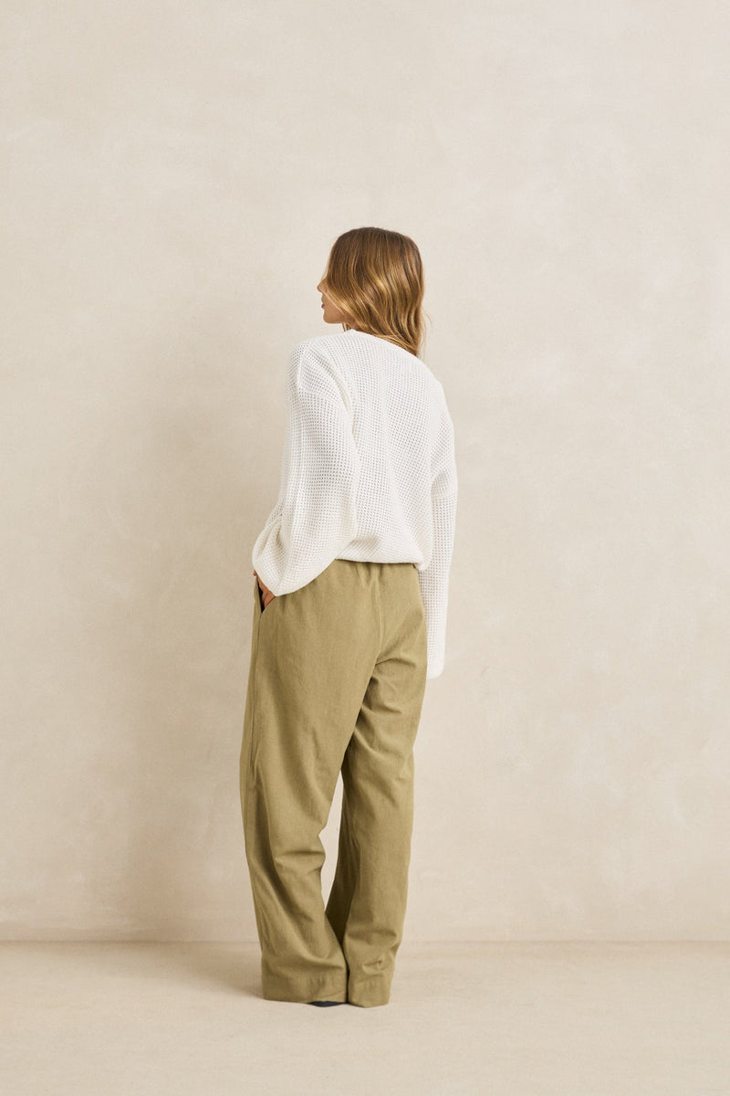 Classic Drawstring Pant Olive