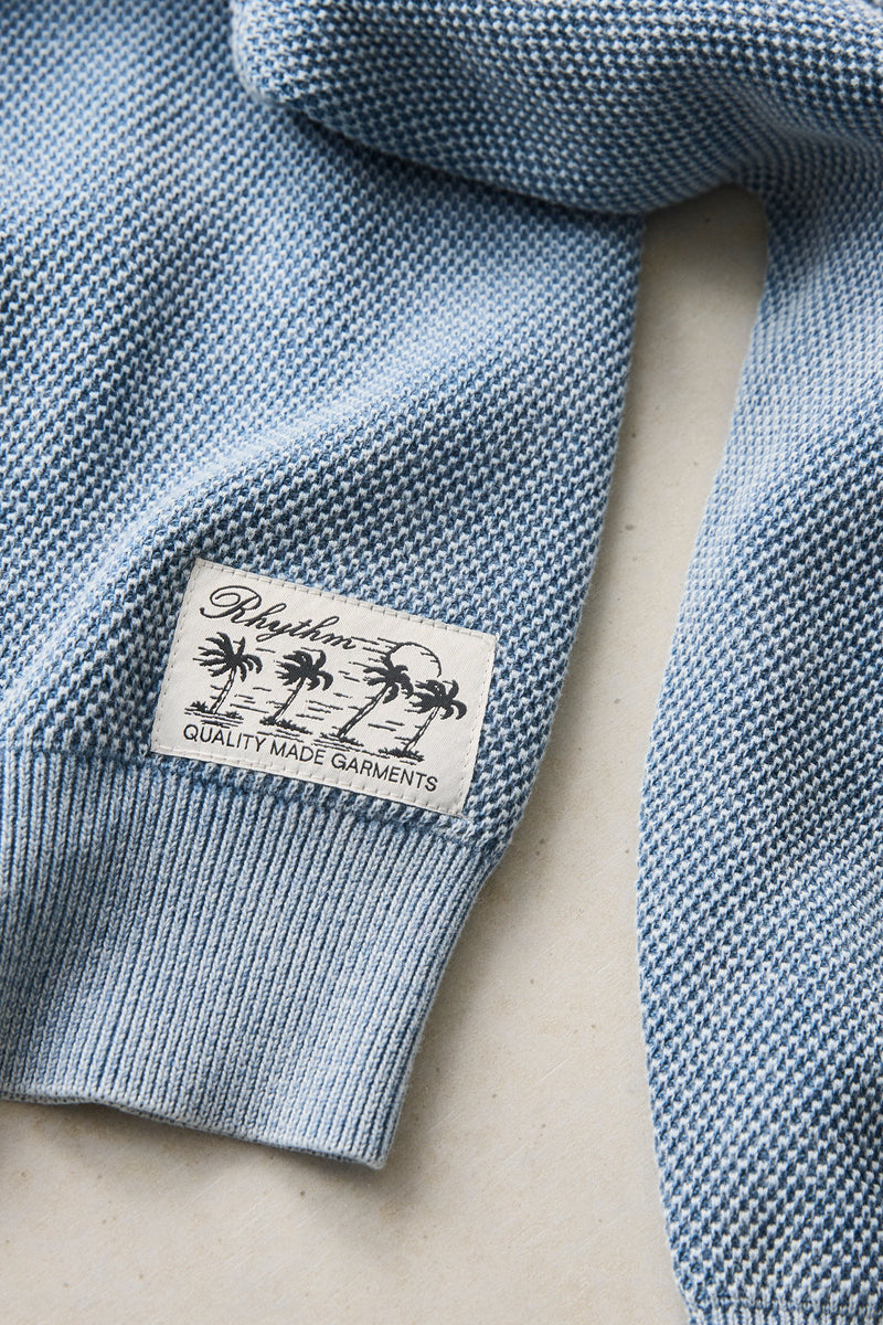 Polu Crew Knit Washed Blue