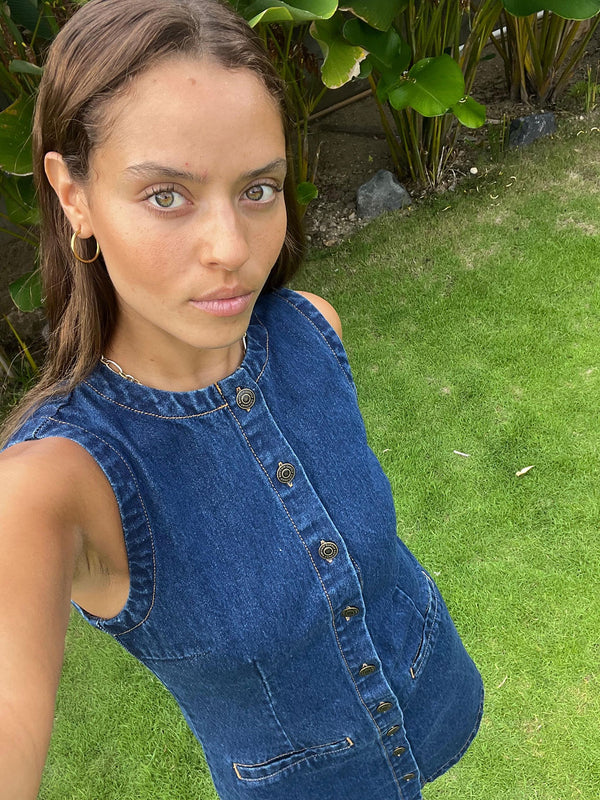 Gia Denim Dress Blue Wash