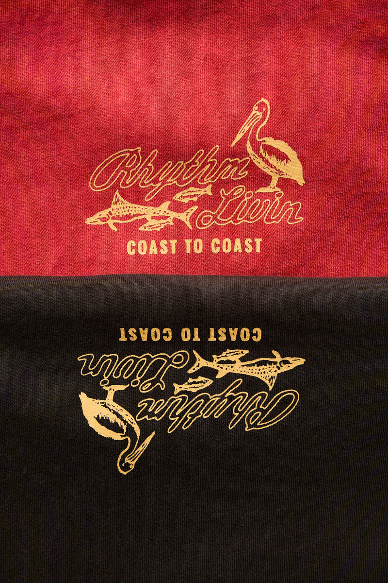 C2C Overdyed Crew Vintage Red